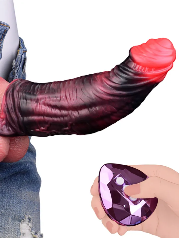 Crimtim Vibrating Penis Sleeve 18,5 cm - Vibruojanti varpos rankovė 1 [full]