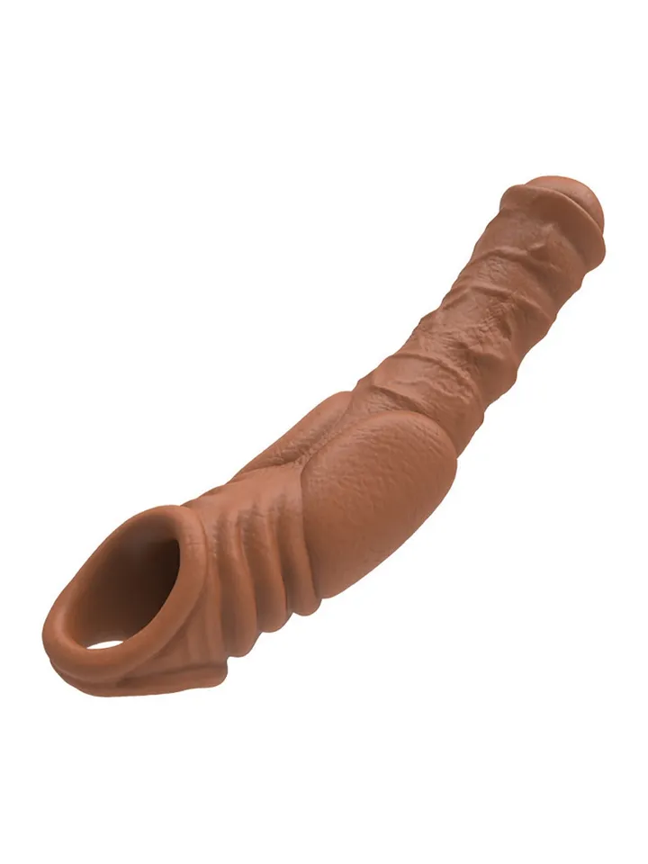 Crolik Vibrating Penis Sleeve 20 cm - Vibruojantis varpos plėtra 2 [full]