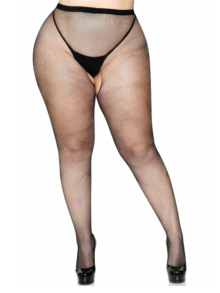 Crotchless Pantyhose Black Queen - Kojinės 1 [full]
