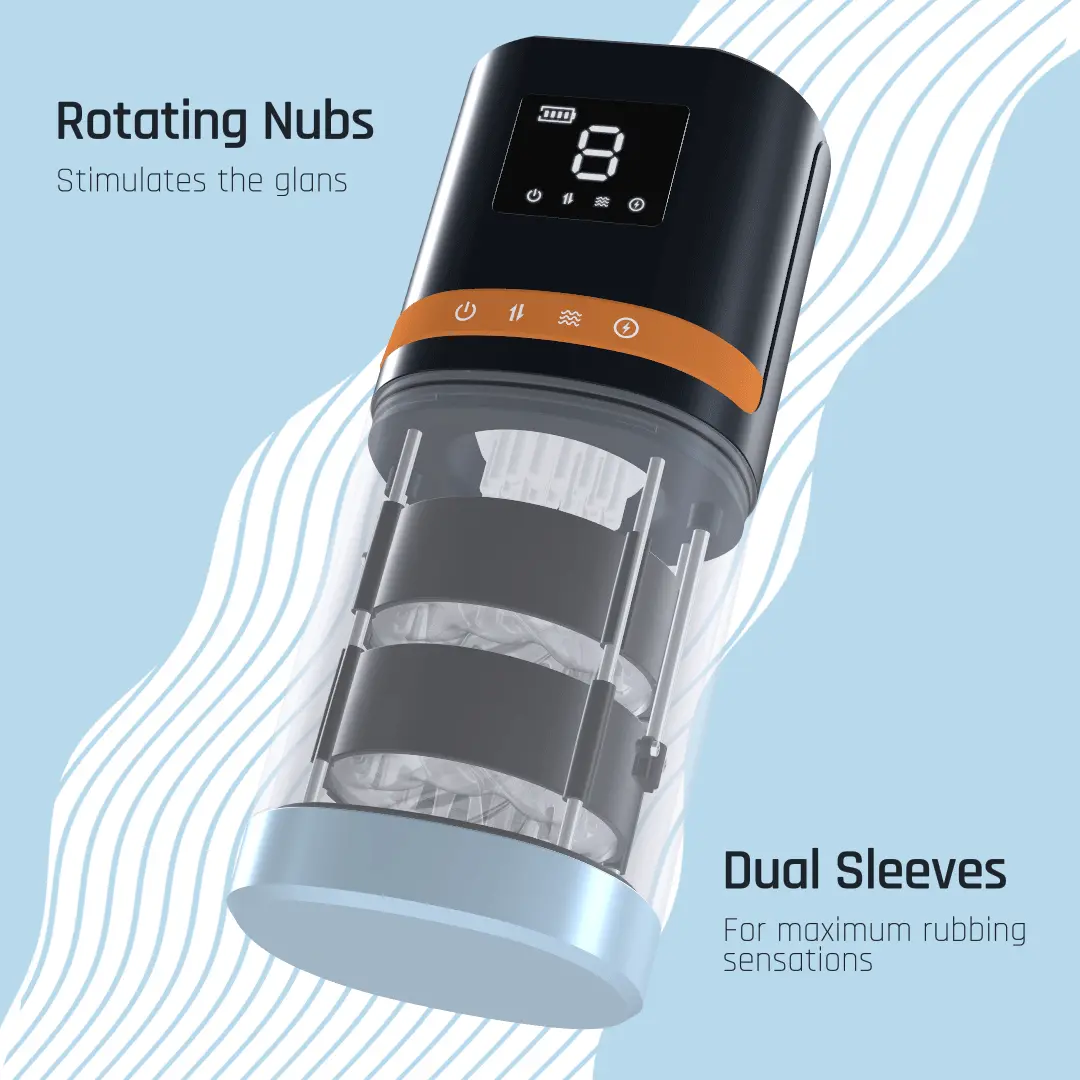 Cruizr 4-in-1 Masturbator With LCD Display - Automatinis masturbatorius 1 [full]