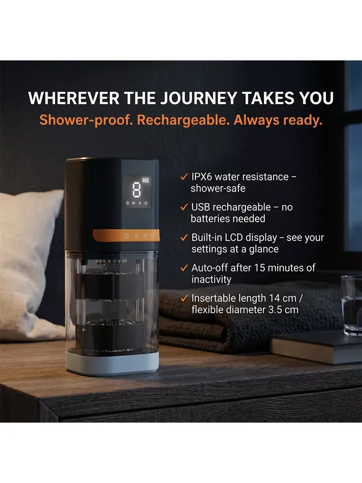 Cruizr 4-in-1 Masturbator With LCD Display - Automatinis masturbatorius 3 [full]