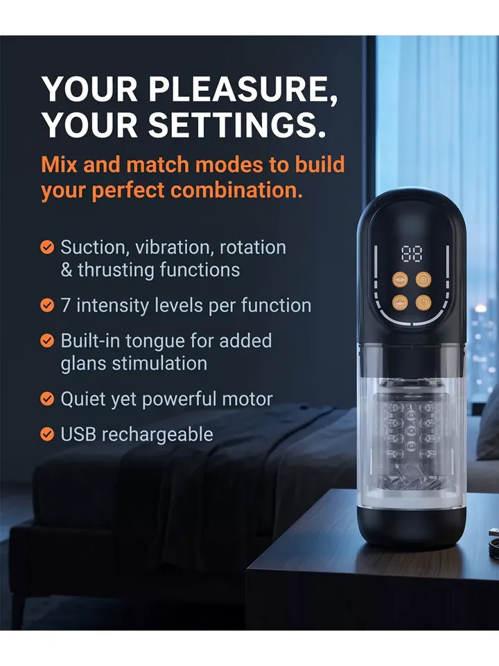 Cruizr CM07 Thrusting & Rotating Masturbator - Automatinis masturbatorius 4 [full]