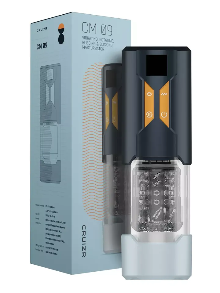 Cruizr CM09 3-in-1 Masturbator With LCD Display - Automatinis masturbatorius 5 [full]