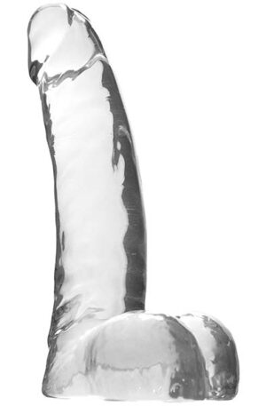 Crystal Pleasures Dildo Clear 15 cm - Mažas dildo 1