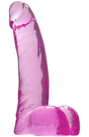 Crystal Pleasures Pink 15 cm - Mažas dildo 1