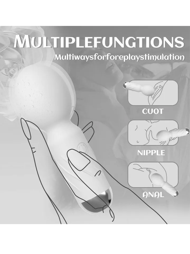 Cute Mini Wand Purple 11,5 cm - Stebuklinga lazdelė / masažo lazdelė 3 [full]