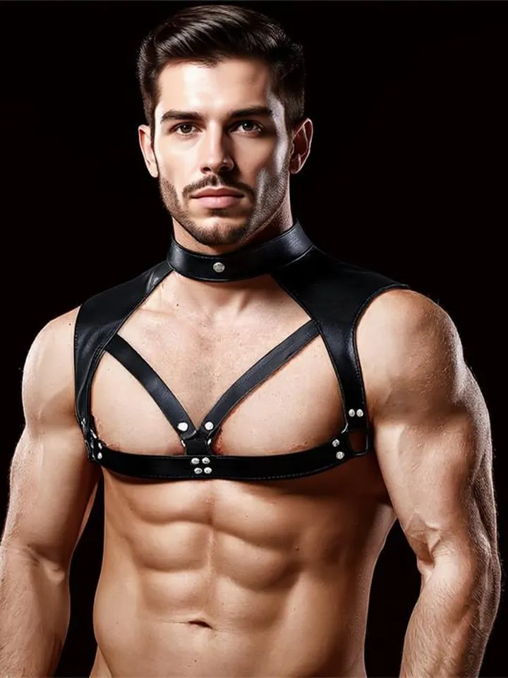 Darius Chest Bondage Harness - Vergavimas sele 3 [full]