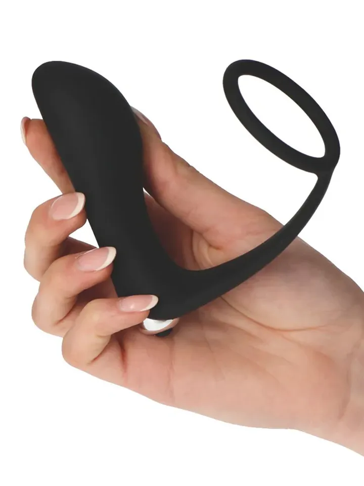 Dark Side Plug P-ring With Bullet - Prostatos vibratorius su varpos žiedu 1 [full]