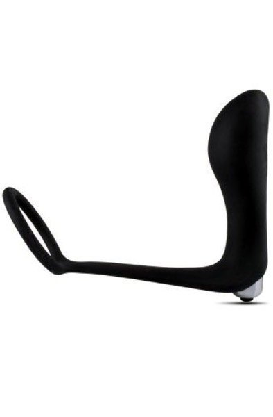 Dark Side Plug P-ring With Bullet - Prostatos vibratorius su varpos žiedu 2