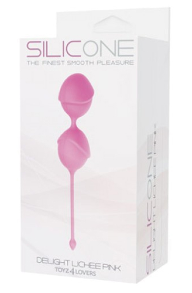 Delight Pussy Lichee Silicone Pink - Kegelio rutuliai 2