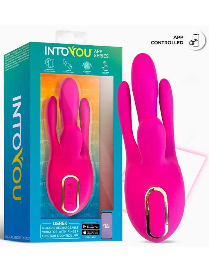 Derek Vibe With Finger Function 3 Motors & App - Su programėle valdomas vibratorius 5