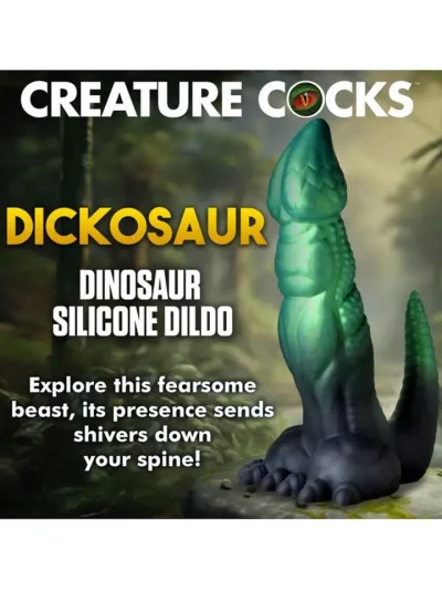 Dickosaur Dinosaur Silicone Dildo 18,5 cm - Dragon dildo 5