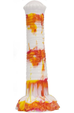 Dildo Tork White-Orange 29 cm - Dragon dildo 1