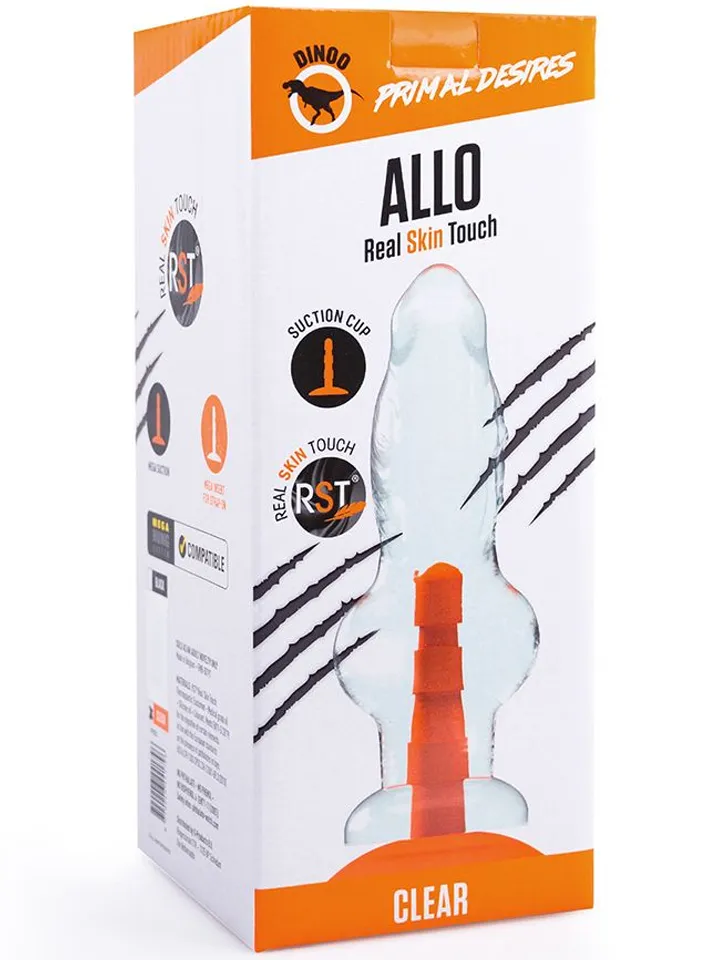 Dinoo Primal Allo Clear 30 cm - Xl dildo 3