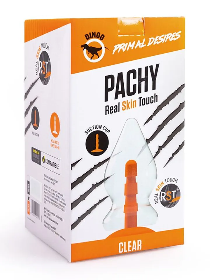 Dinoo Primal Pachy Clear 22,5 cm - Xxl buttplug 2 [full]