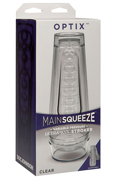 Doc Johnson Main Squeeze Optix Transparent - Strokeris 2