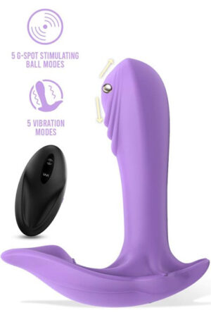Donnyel Panty Vibe With G-spot Ball & Remote Control - G taško vibratorius 1