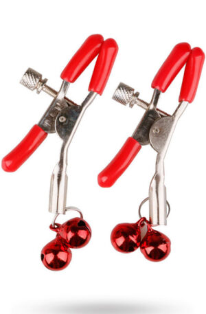 Double Bell Nipple Clamp Red - Labia moliuskai 1