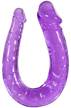 Double Penetrating Dildo Purple 30 cm - Dvigubas dildo 1