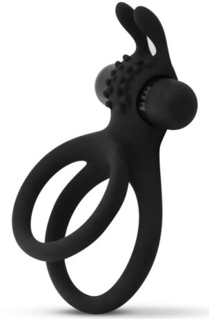 Double Vibrating Cock Ring With Rabbit Ears - Vibruojantis gaidžio žiedas 1