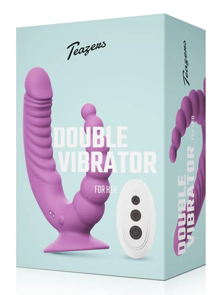 Double Vibrator With Suction Cup & Remote - Vibruojantis dualdildo 4 [full]