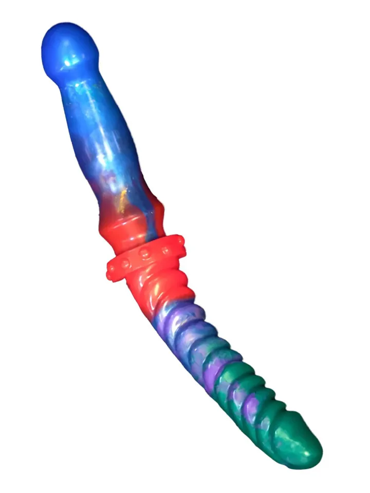 DoublePlayz Double Good Bluewy 35,5 cm - Dvigubas dildo 1 [full]