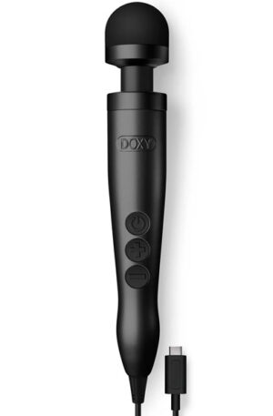 Doxy 3 USB-C Wand Vibrator Matte Black - Magiškos Masažuojančios Lazdelės 1