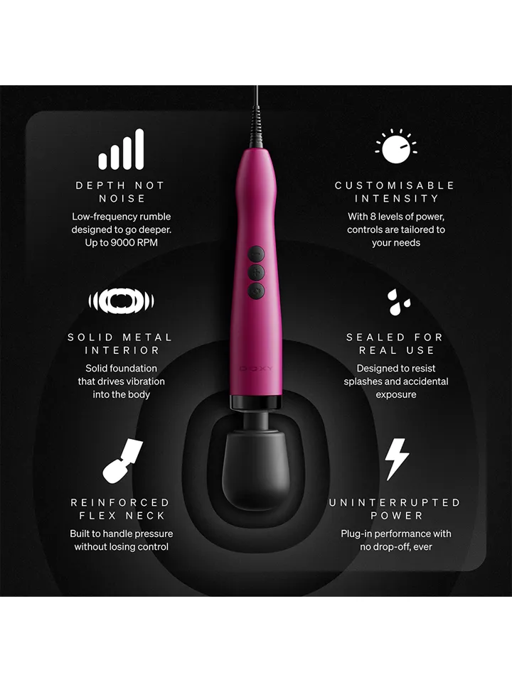Doxy Original 2.0 Pink - Stebuklinga lazdelė / masažo lazdelė 2 [full]