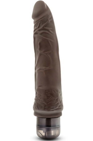 Dr. Skin Cock Vibe 7 Chocolate 21,5 cm - Vibruojantis dildo 1