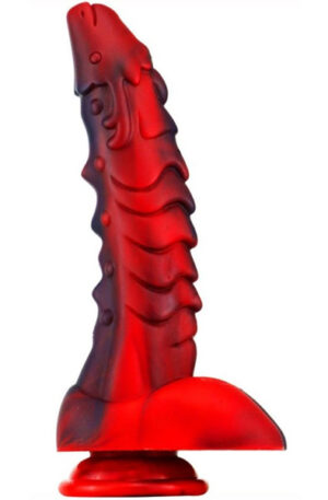 Dragon Dildo Sarkan Black-Red 19 cm - Dragon dildo 1