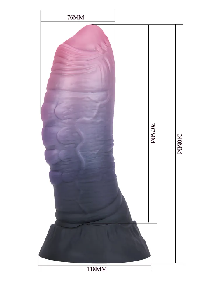 Dreadful Fiend Rippled Monster Silicone Dildo 24 cm - Dragon dildo 3 [full]
