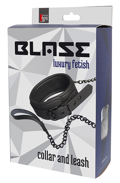 Dream Toys Blaze Collar & Chain Black - Vergijos apykaklė & amp; Pora 3