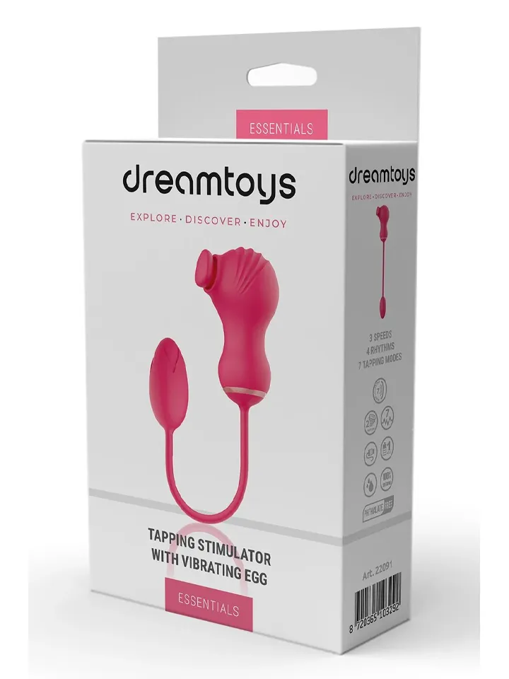 Dream Toys Flexible Dual Stimulator & Vibrating Egg - Vibratoriaus kiaušinis 3 [full]