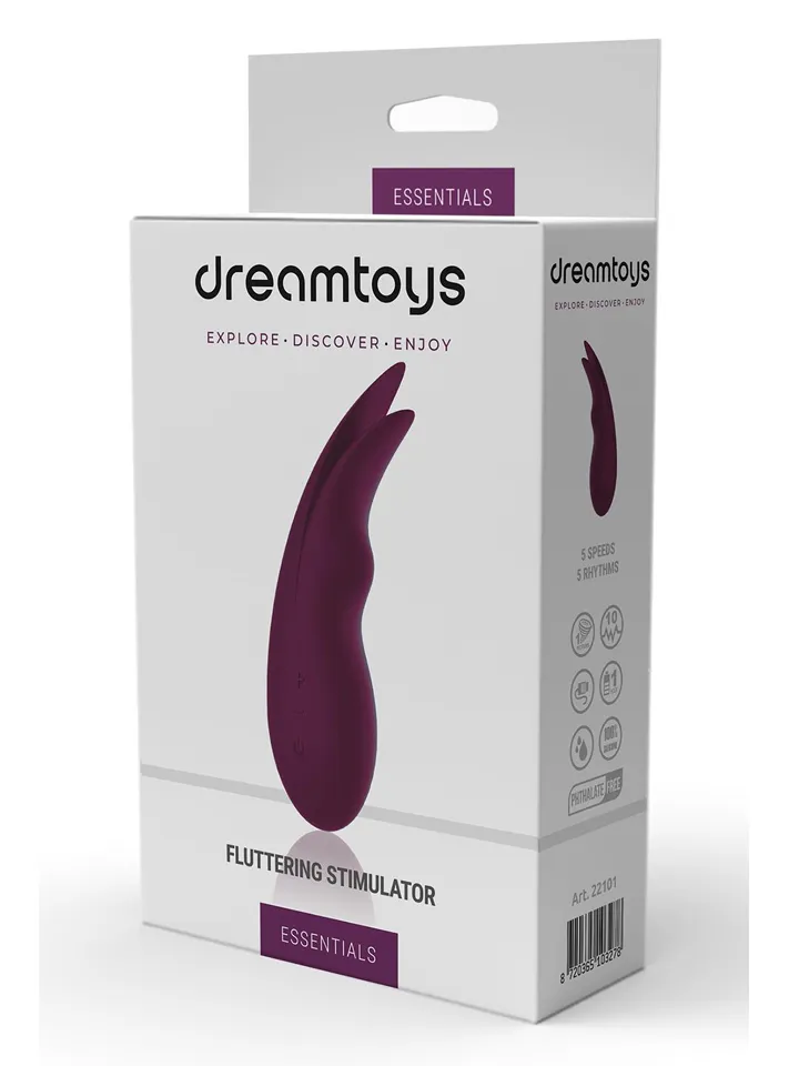 Dream Toys Fluttering Stimulator Purple - Klitorinis vibratorius 3 [full]