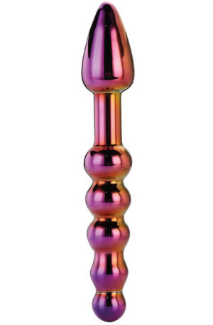 Dream Toys Glamour Glass Ridged Anal Dildo - Stiklas dildo 1