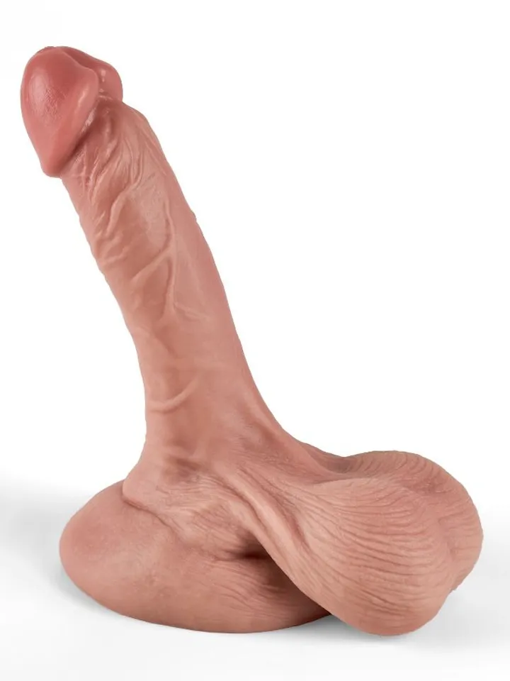 Dual Density Dildo With Balls 15,5 cm - Gyvenimo dildo 2 [full]