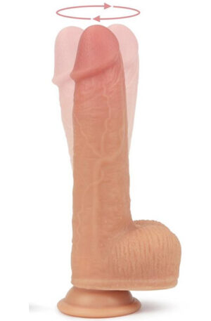 Dual Layered Silicone Rotating Nature Cock 21,5cm - Vibruojantis dildo 1