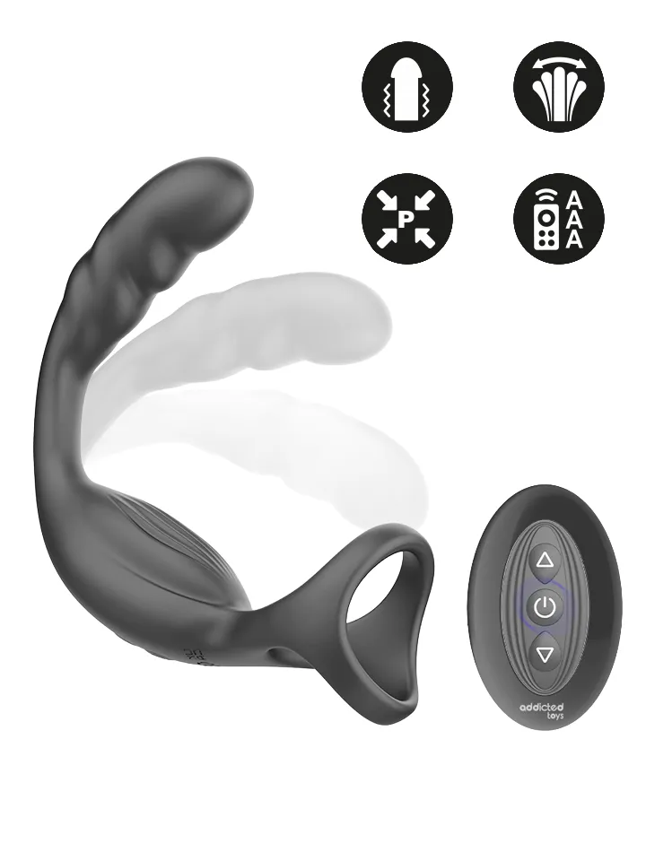 Dual Prostatic Cock Ring Remote Control - Prostatos vibratorius su varpos žiedu 1 [full]