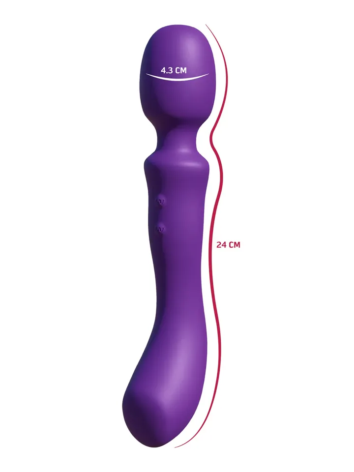 Dual-Sided Massaging Vibrating Wand - Stebuklinga lazdelė / masažo lazdelė 2 [full]