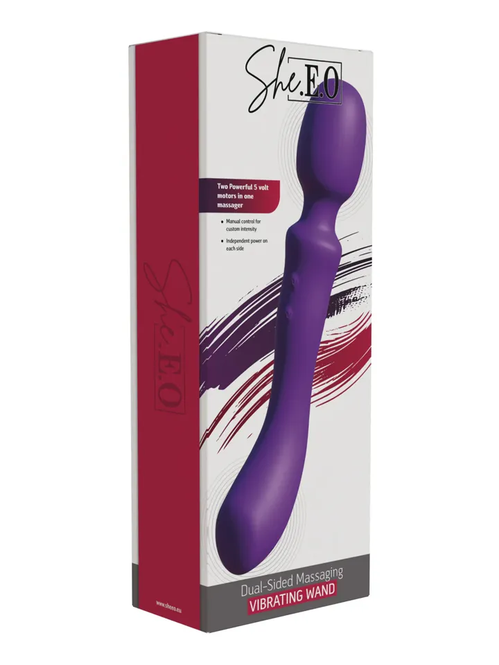 Dual-Sided Massaging Vibrating Wand - Stebuklinga lazdelė / masažo lazdelė 3 [full]
