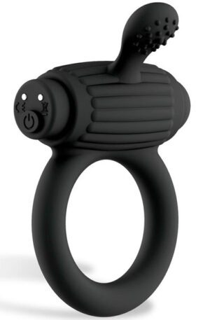 Dully Silicone Vibrating Penis Ring USB - Vibruojantis gaidžio žiedas 1