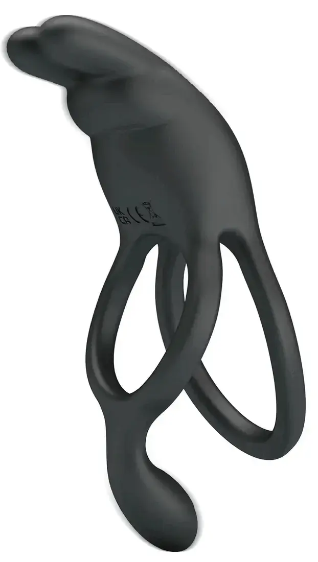 Dwayne Double Vibrating Rabbit Cock Ring - Triušio gaidžio žiedas 1