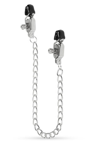 Easytoys Big Nipple Clamps With Chain 45 cm - Krūtinės spaustukai su grandine 1