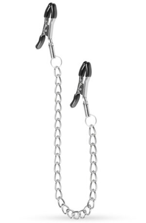 Easytoys Classic Nipple Clamps With Chain - Krūtinės spaustukai su grandine 1