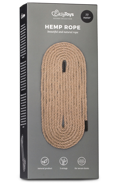 Easytoys Hemp Bondage Rope 10m - Bondage juosta 2