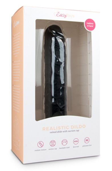 Easytoys Realistic Dildo Black 28,5 cm - Xl dildo 3