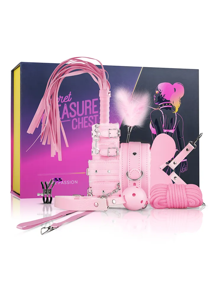 Easytoys Secret Pleasure Chest Pink - Vergavimo rinkinys 1 [full]