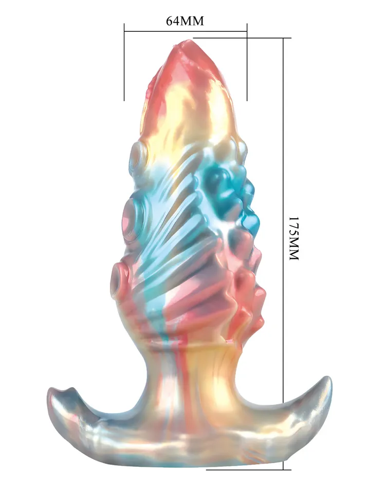 Ebon Leviathan Inflatable Monster Anal Plug 18 cm - Pripučiamas analinis kaištis 4 [full]