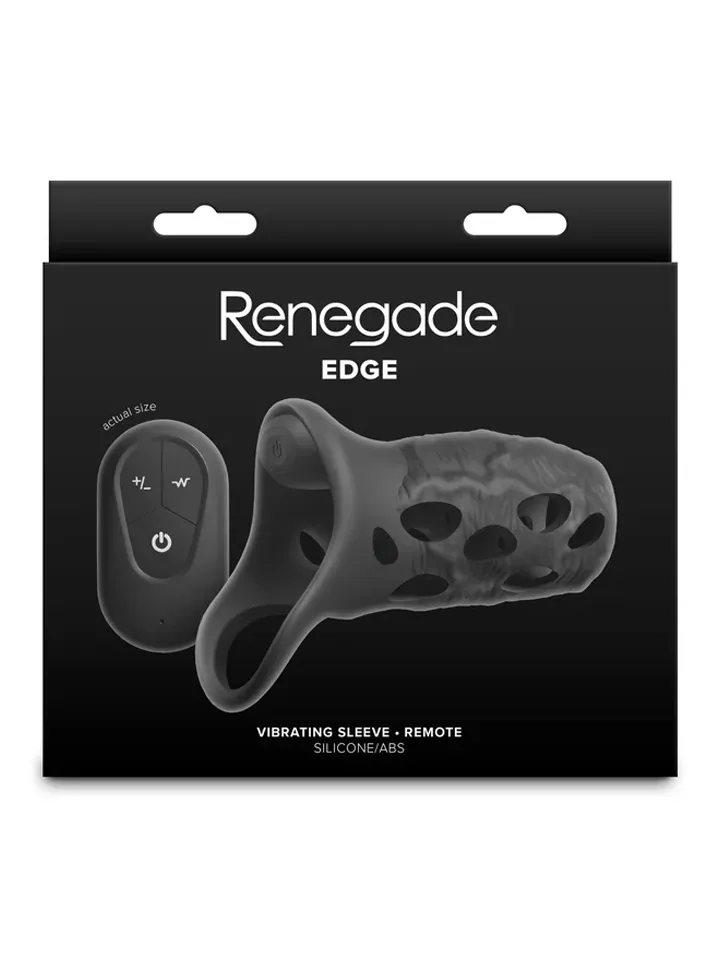 Edge Sleeve With Remote - Vibruojantis varpos plėtra 3 [full]