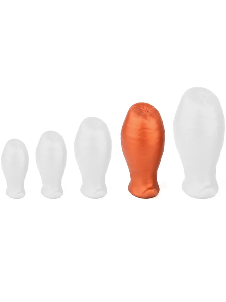 Egg Ass Plug Orange 12,5 cm - XL ButtPug 2